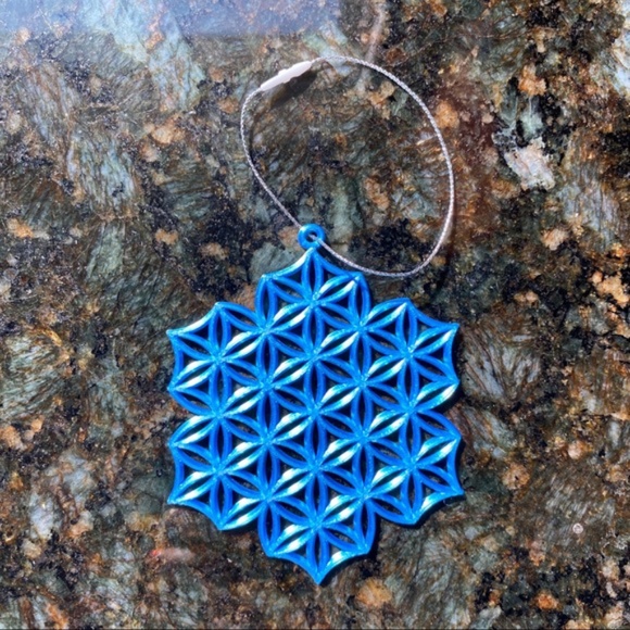 Icy Blue Snowflake Ornaments (Set of 12) - Picture 3 of 6